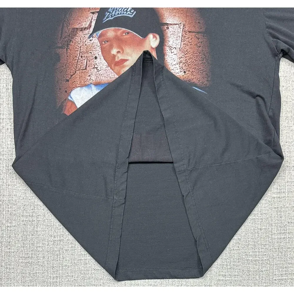 Vintage Eminem Shirt Mens XL Black Rap On Rap Double Sided Graphic Rap Tee
